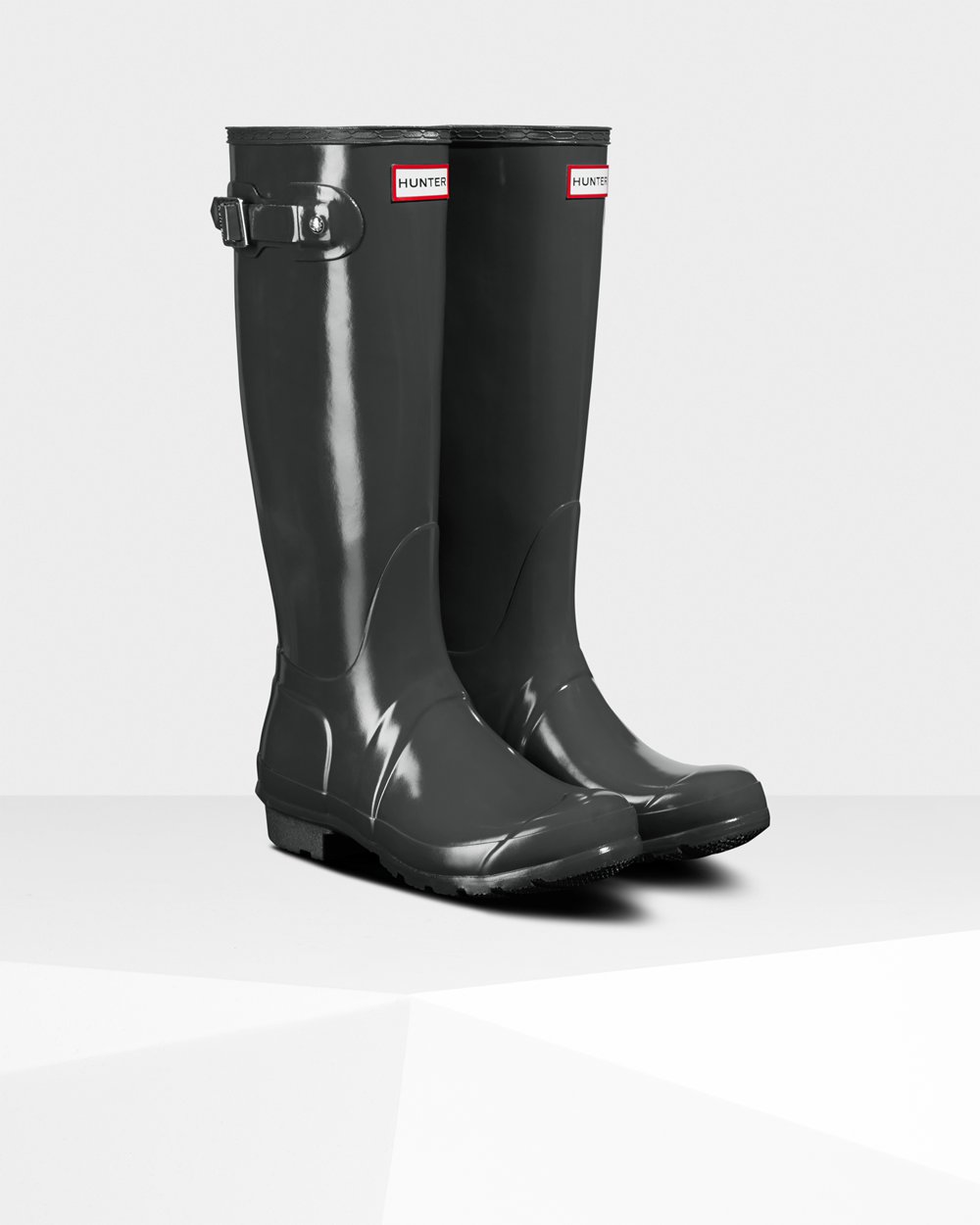 Galochas Altas Hunter Feminina Verdes Escuro - Original Gloss - 31CYMRZXS
